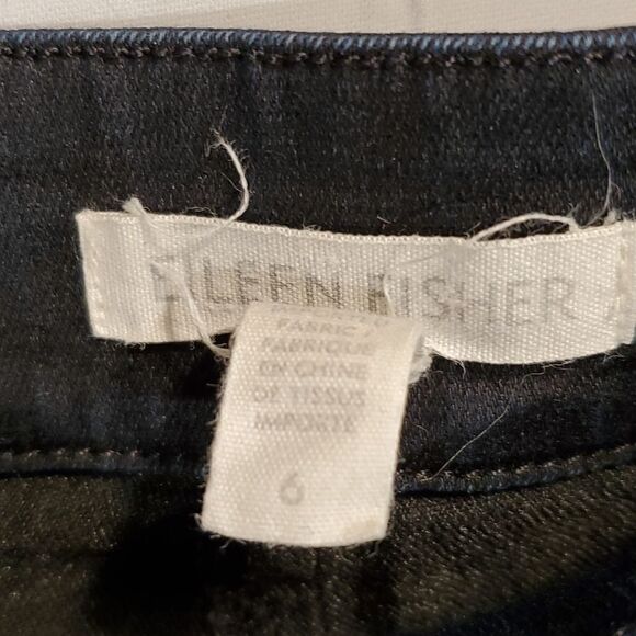 Eileen Fisher two toned pull on skinny jeans - Picture 4 of 10